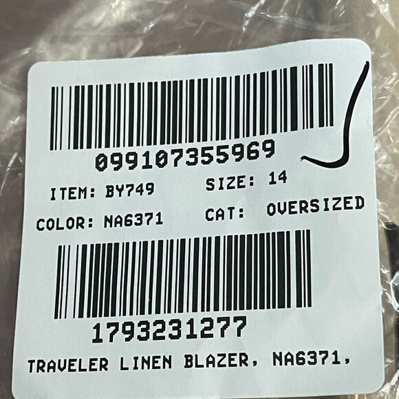 J. Crew Factory Refined Traveler Linen Blazer in Tan‎ Size 14 NWT - Picture 10 of 10